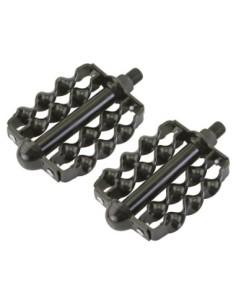 Double Flat Twisted Pedals 1/2 Black.